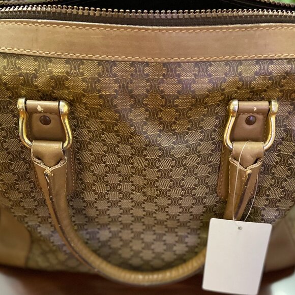 Authentic Celine Macadam Blason Pattern Boston Bag - Picture 4 of 4